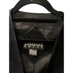 Charlotte Russe Vintage 90's  Genuine Leather Black Vest Women's Size Large Photo 1