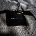 Maison Scotch Women's Cotton Terrycloth Lined Pullover Hoodie Sweatshirt Gray 2 Photo 2