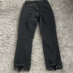 Abercrombie & Fitch Black The ankle straight ultra high rise curve jeans size 4r Photo 2