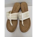 Easy Street Tuscany  Brown Off White Sandals Shoes 9.5 M Made In Italy RARE HTF Photo 7
