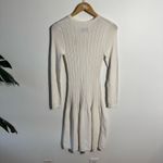 Textile Elizabeth and James Sweater Dress Women XS Ivory Winter White Holiday Photo 1