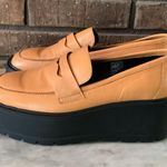 Free People  Nico Platform Leather Loafer Creepers Size 41 Photo 2