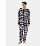 Disney  Men's Nightmare‎ Before Christmas Jack Skellington Pajamas Union Suit M Photo 8