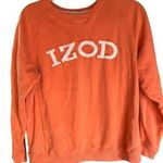 IZOD GOLF (M) PEACH PULLOVER SWEATSHIRT RIB TEXTURE TO SIDE PANELS PREOWNED Photo 0