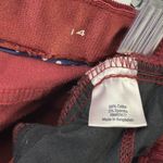 st. john's bay  Burgundy Corduroy Straight Leg 5 Pocket Hemmed Pants womens 14 Photo 5