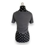 Playboy by PacSun Womens Tee Sz XS Gray Classic Ribbed Shirt Cropped Top Photo 6