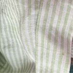 Dina K women’s size XL casual long sleeve linen button down roll tab sleeves nwt Green Photo 1