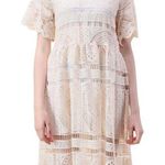 CHIC Wish With Your Ingenuity Crochet Dress Midi Photo 0