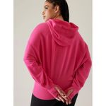 Athleta L Balance Hoodie Modal Sweatshirt Women's Size Large Tulip Pink Full Zip Photo 6
