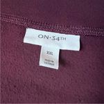 On 34th Women's Maroon Knit V Photo 9