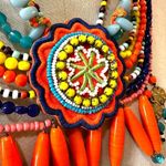 BIMBA Y LOLA colorful beaded statement necklace Photo 3