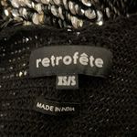 RETROFETE TARA SEQUIN CROCHET DRESS XS Black Photo 9