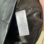 D&Co Denim & Co Faux Vegan Leather Jacket M Black Size M Photo 7