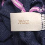 Decree Blue & Purple Scooped Neck Short Sleeved Dress Photo 8