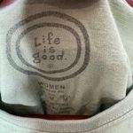 Life is Good Women´s Green Cotton T-Shirts M Long Sleeve "Under the Weather" Photo 2