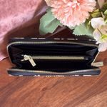 Ted Baker  Nili Nocturnal Zip Around Midi Leather Purse in B/W floral print Photo 6