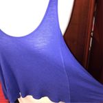 Lily White Flowy Blue Crop Top Photo 3