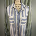 Hope & Harlow Women’s Summer Beach Fun Shirt Dress S/less Button Front Sz 12 NWT Blue Photo 3