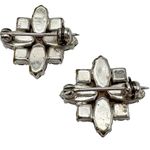 Vintage Rhinestone Sweater Pins Scatter Pins Orange Citrine Marquis Floral Photo 2