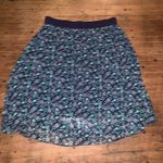 LuLaRoe Jill layered semi sheer elastic waist 2x modest skirt Photo 2