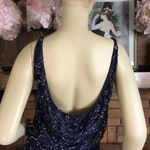 Alice + Olivia  PURPLE SILK LACE SEQUIN SCOOP NECK & BACK COCKTAIL DRESS (8) Photo 8