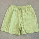 ⭐️ Clio high rise light green silk shorts in size medium Photo 0