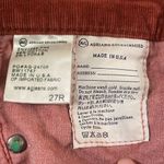 AG Adriano Goldschmied the Stevie slim straight corduroy pants in rust size 27 Photo 10