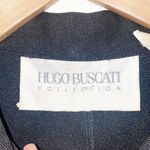 Hugo Buscati  Collection Polyester Zip With Snap Bottom Black Light Weight Jacket Photo 5