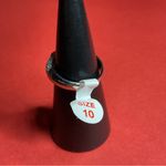 Bomb Party RBP6635 “Yours in a Heartbeat” Cubic Zirconia Rhodium Sz 10 Ring NWT Silver Photo 2