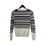 Buffalo David Bitton  Women's XS Striped Metallic Cozy Knit Crewneck Sweater Photo 2