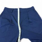 Loft Ann Taylor  Peyton Navy Blue High Rise Trouser Pants Wide Leg Size 12 Petite Photo 3