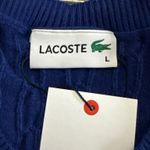 Lacoste  Royal Blue Cable Knit Top Size L Photo 2