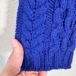 Aran Crafts Blue Merino Wool Cable Knit Cardigan Sweater Womens XS Ireland Photo 8