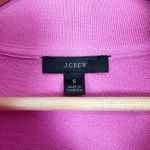 J. Crew 1/4 Zip Mock Neck Sweatshirt Womens Small Preppy Sporty Softcore Retro Pink Photo 3