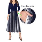 NWT Womens Vfshow Navy Blue Cape Cod Mixed Media A Photo 3