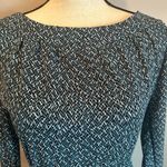 Lands' End Lands’ End Women’s Blue Geometric Print 3/4 Sleeve Midi Dress Size XXS/P Photo 1