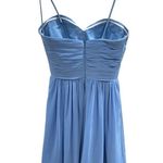 Bill Levkoff  Sweatheart Dress in Slate Blue Photo 1