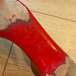 Christian Louboutin  Women’s Atalanta Flats Sandals Leather Cognac Size 37/7 US Photo 7