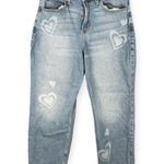 Hollister  Ultra High Rise Jeans Women’s 9R Light Wash White Heart Print Vintage Photo 0