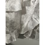Altar'd State  White Floral Satin Layered Mini Dress Medium Photo 4
