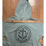 MV Sport NWT  Womens Large Charlevoix Michigan Sweatshirt Sea glass Green Hoodie LARGE Photo 2
