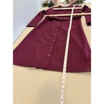 INEAR Los Ángeles Women’s Sheath Dress SM Long Sleeve Formal Corpcore Minimalist Purple Photo 8