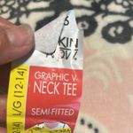 Comfy White Shirt V Neck Size L Photo 6