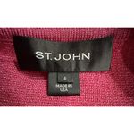 St. John Black Label Pink / Metallic Thread Knit Cardigan Jewel‎ Buttons Size 6 Photo 3