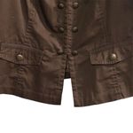 Apt. 9  Women's Military Style Jacket Brown Size L Double-Breasted Photo 3