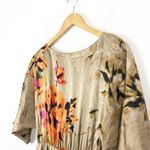 St. John  Satin Floral Silk Mini Dress Size 4 Elegant Classic Cocktail Photo 5