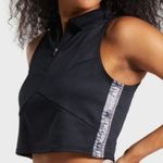 Gymshark Revival Zip Up Crop Top in Black XS Photo 2