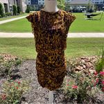 ALLSAINTS Hali Leopard Print Mini Dress in Theresa Deep Yellow Photo 2