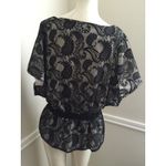 Apostrophe TWO Women's Lace Overlay Peplum Blouses by , Size: Medium #20 Photo 4