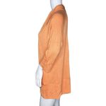 Chico's Sweater Womens Small Orange Open Front Cardigan Office Workwear Versatile Photo 2